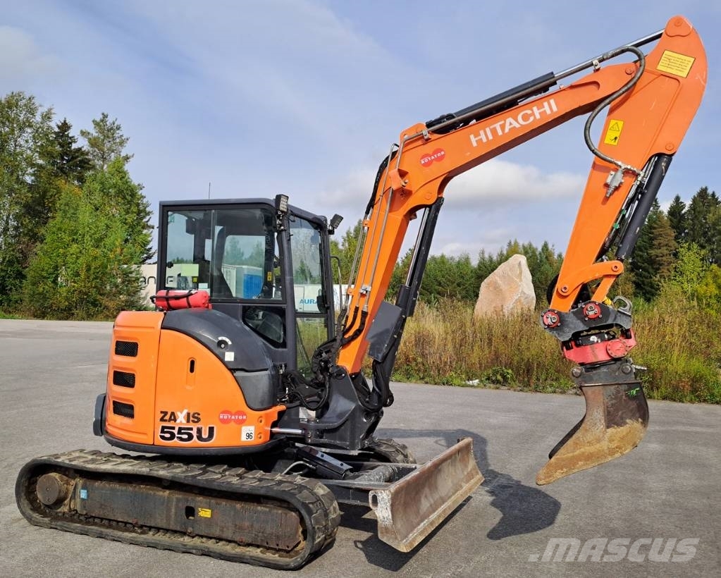 日立建機 ZX 55 U-5 A CLR, 2016, Mänttä, Pirkanmaa, フィンランド