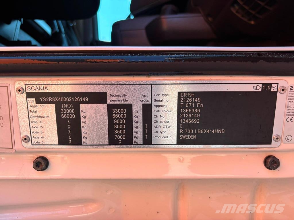 Scania R 730 8x4*4 CARRIER SUPRA / BOX L=7637 mm / RETARD Temperature controlled trucks