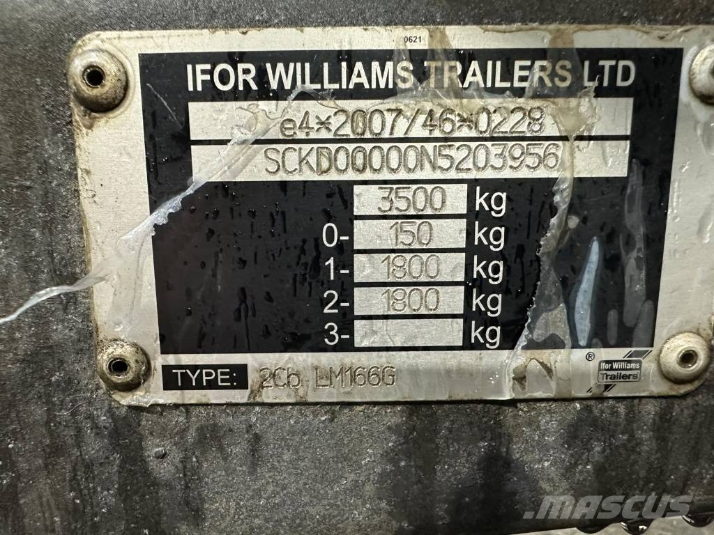 Ifor Williams 16FT Flat Bed Trailer Remolques forestales