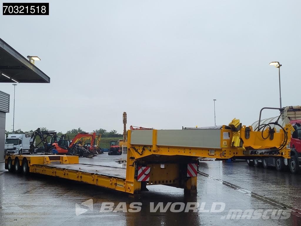 Faymonville F-S43-1 ACA 3x Steering Axle Remote نصف مقطورة مسطحة منخفضة