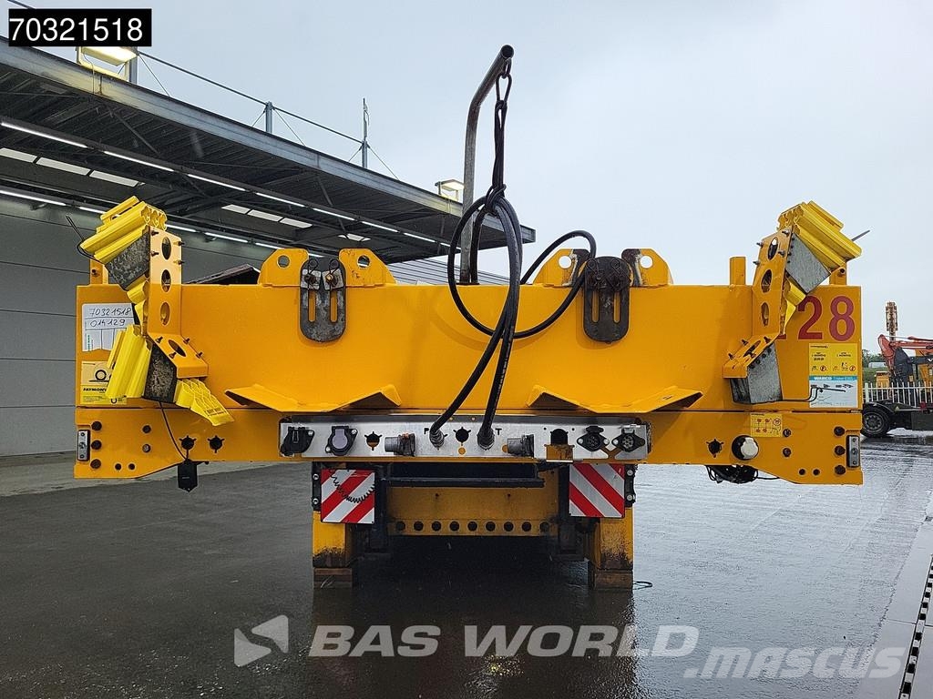 Faymonville F-S43-1 ACA 3x Steering Axle Remote نصف مقطورة مسطحة منخفضة