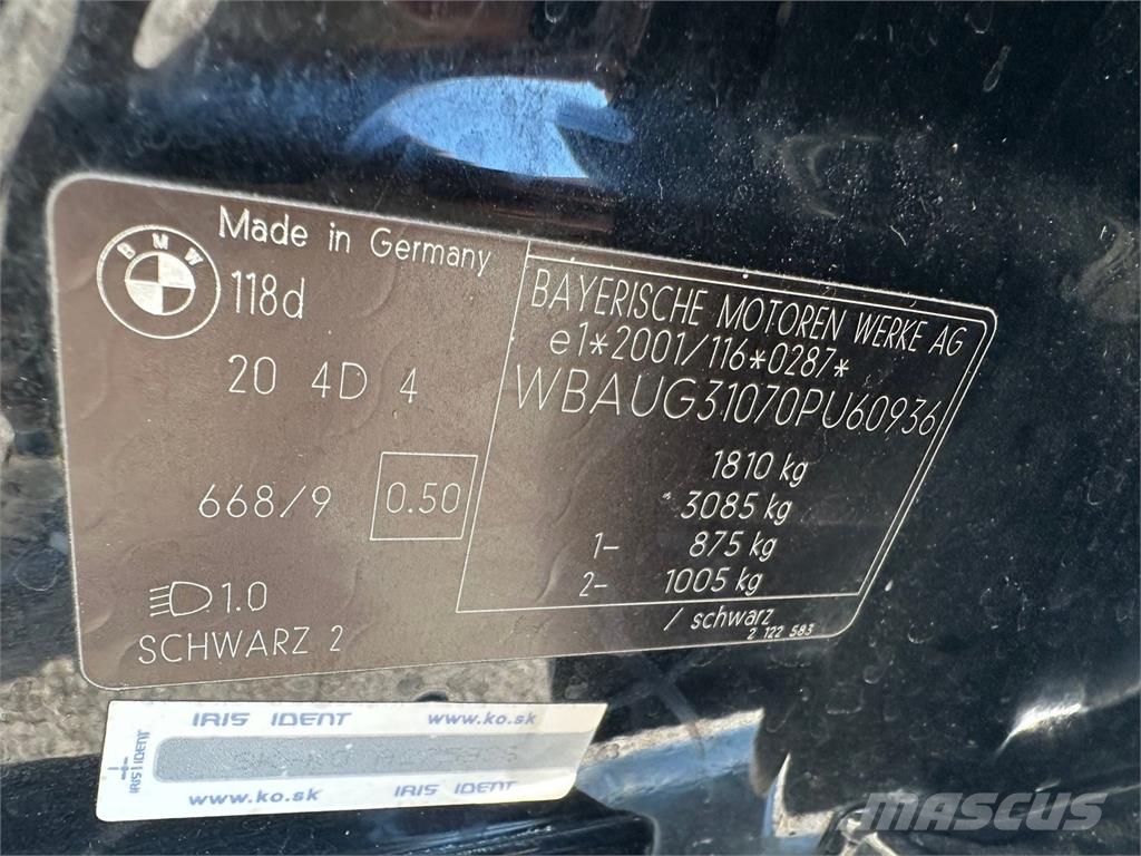 BMW 118 D 1 2,0 hatchback vin 936 Avtomobili
