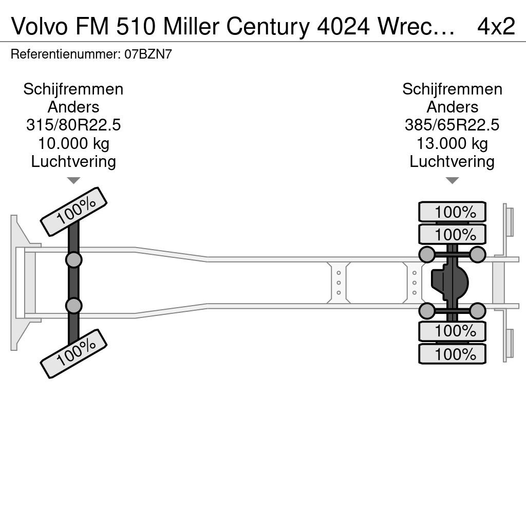 Volvo FM 510 Miller Century 4024 Wrecker NEW VDZ Voll Au مركبات إصلاح الأعطال