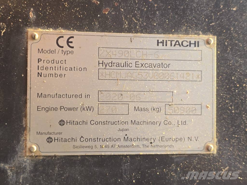 Hitachi Zaxis 490 LCH-6 حفارات زحافة