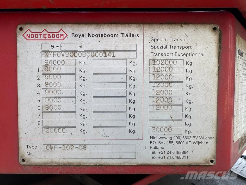 Nooteboom OVB-102-06 Žemo iškrovimo puspriekabės