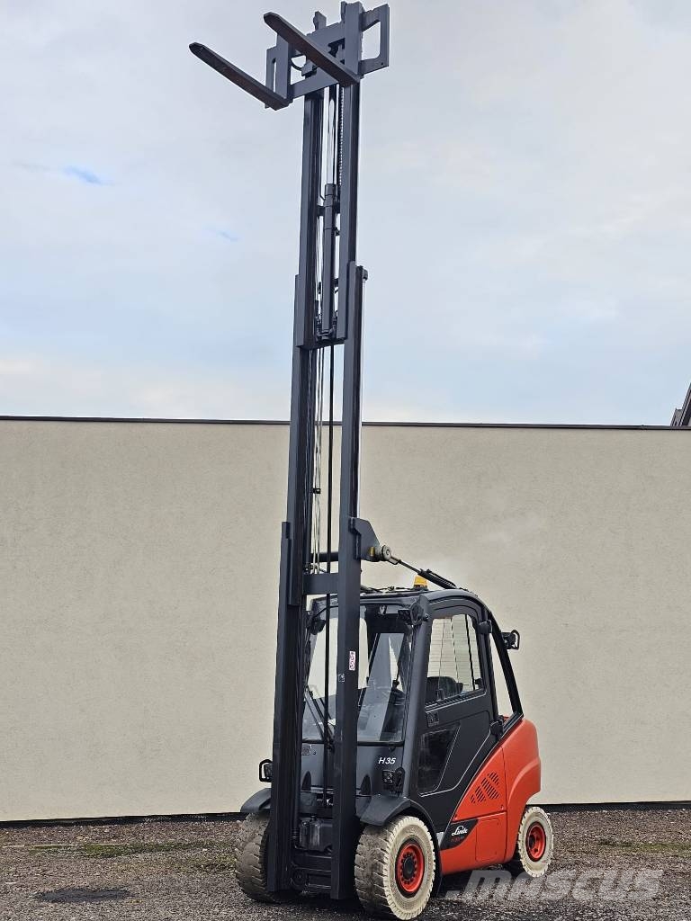 Linde H35T-02 Triplex Gasstapler