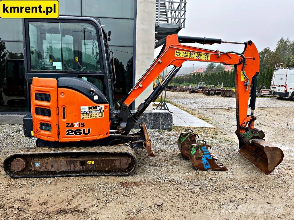 Hitachi ZX 26 U -5A MINI KOPARKA, 2017, Milicz, dolnośląskie