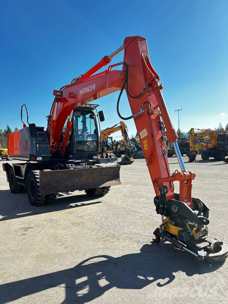 Hitachi ZX 140 W-3 / Vähän ajettu, 3Kauhaa, Huoltokirja! Εκσκαφείς με τροχούς - λάστιχα