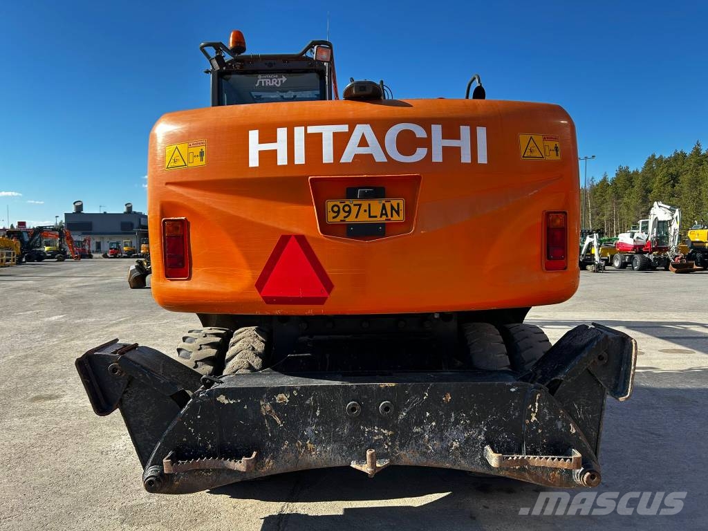 Hitachi ZX 140 W-3 / Vähän ajettu, 3Kauhaa, Huoltokirja! Εκσκαφείς με τροχούς - λάστιχα