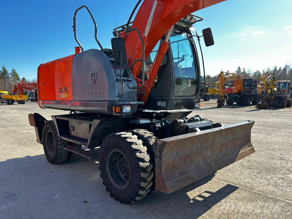 Hitachi ZX 140 W-3 / Vähän ajettu, 3Kauhaa, Huoltokirja! Εκσκαφείς με τροχούς - λάστιχα