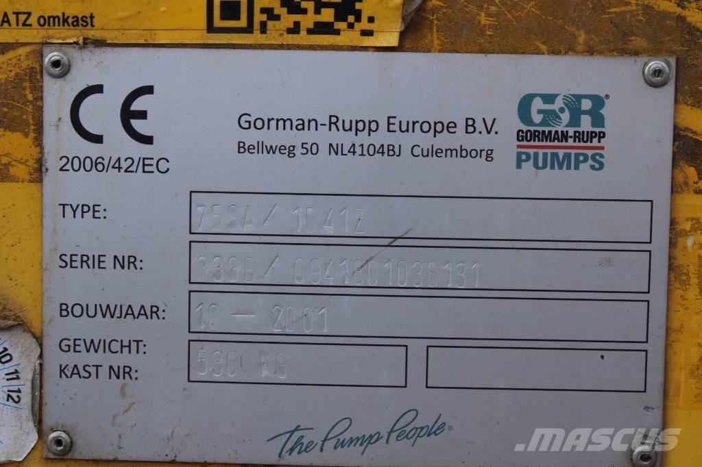 Gorman-Rupp 75SA/1D41Z ウォーターポンプ