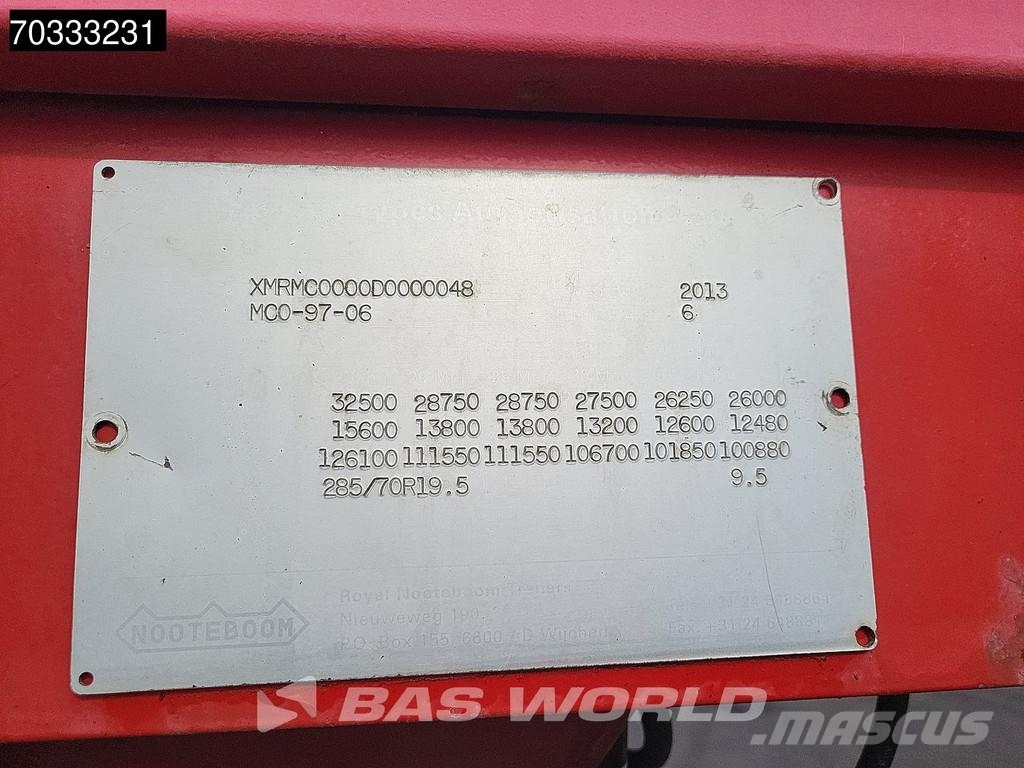 Nooteboom MCO-97-06 6 axles MOT 12/26 Hydr. Steered Diepladers
