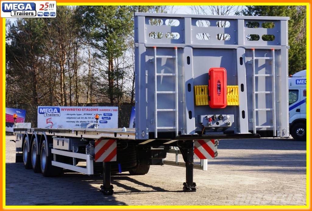 Ozgul Platform BPW 19,5, L: 13.600 / H:950 mm, ADR EX3 Lavapuoliperävaunut