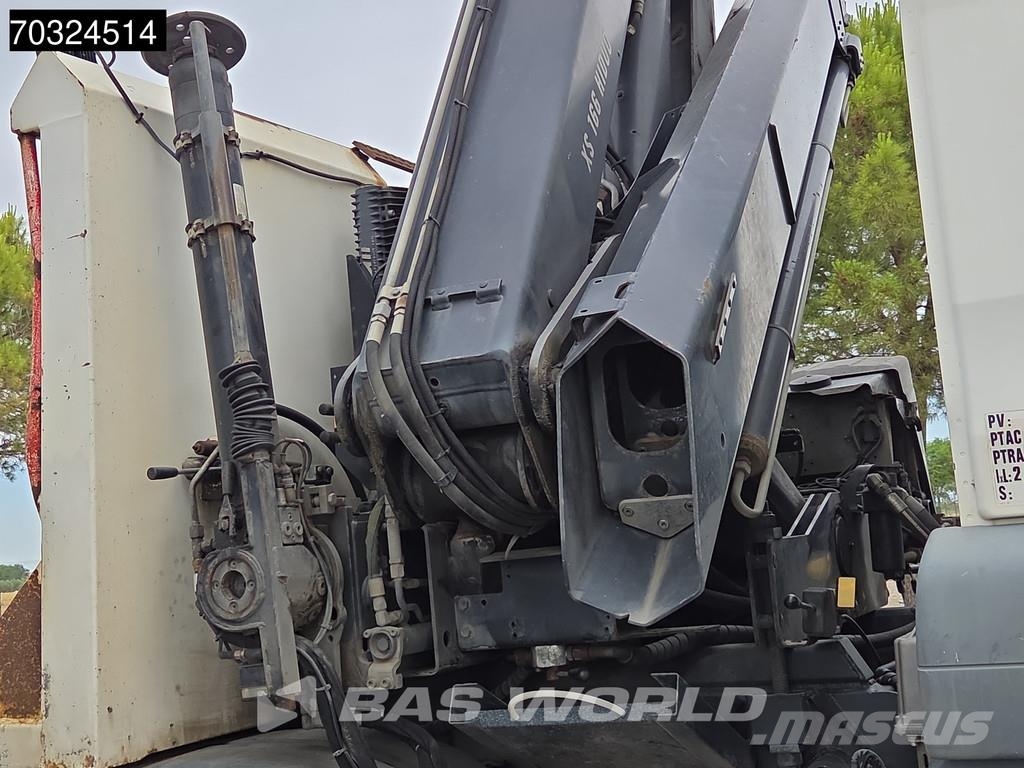 MAN TGS 35.360 TGS 8X2 Grua HIAB 166 E-2 Hiduo Rampas Camioane platforma/prelata