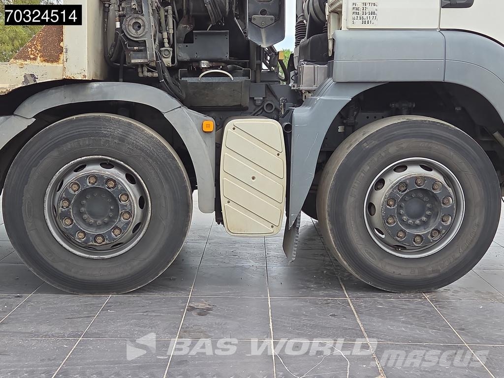 MAN TGS 35.360 TGS 8X2 Grua HIAB 166 E-2 Hiduo Rampas Camioane platforma/prelata