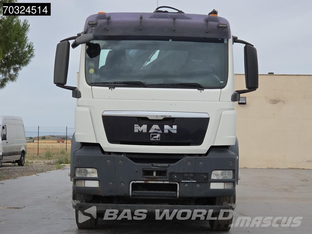 MAN TGS 35.360 TGS 8X2 Grua HIAB 166 E-2 Hiduo Rampas Camioane platforma/prelata