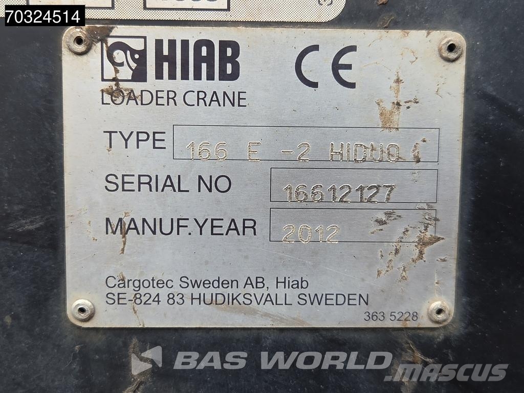MAN TGS 35.360 TGS 8X2 Grua HIAB 166 E-2 Hiduo Rampas Camioane platforma/prelata