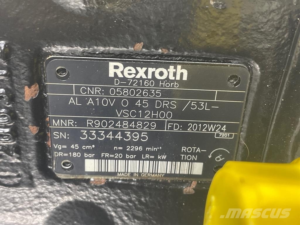 Bomag 05802635-Rexroth A10VO45DRS/53L-Load sensing pump هيدروليات