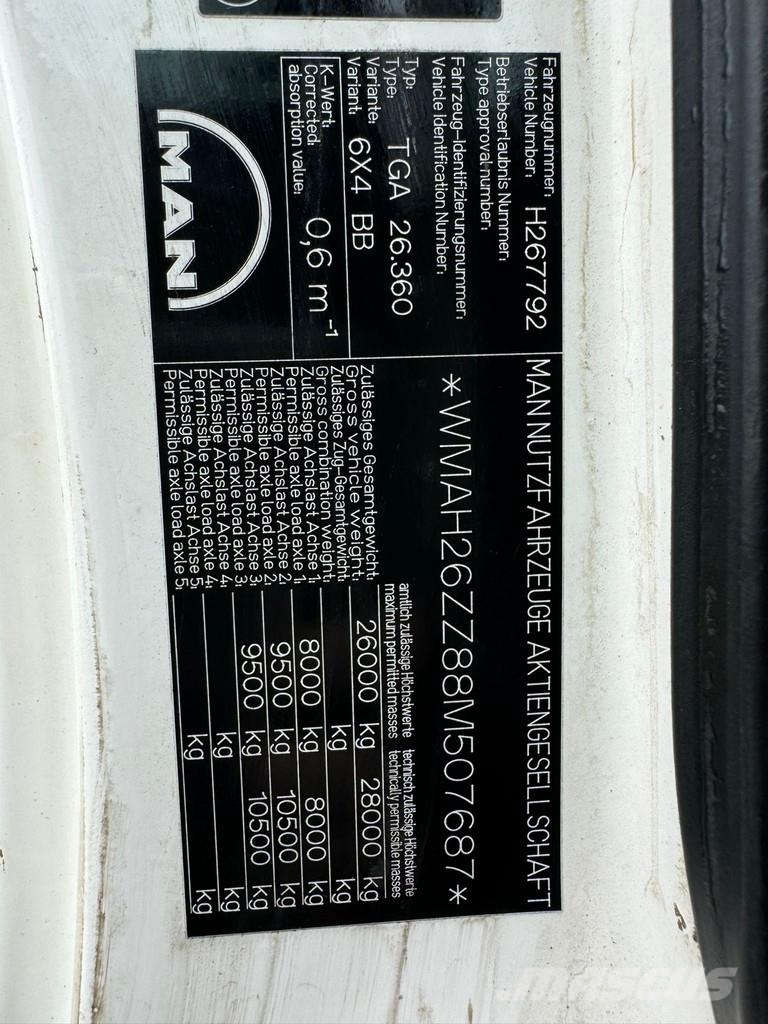 MAN TGA 26.360 6x4 with Putzmeister BSF24-4.16 24m Con Бетонопомпи
