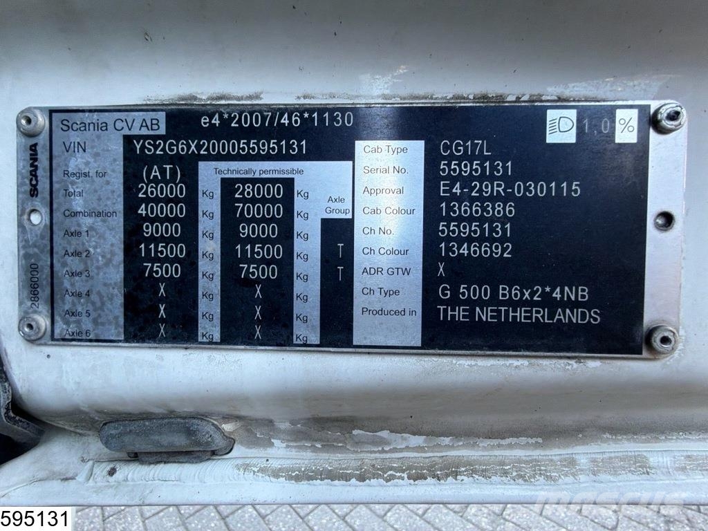 Scania G 500 6x2, EURO 6d, 16.000 L, 3 Comp, Retarder Tankbiler