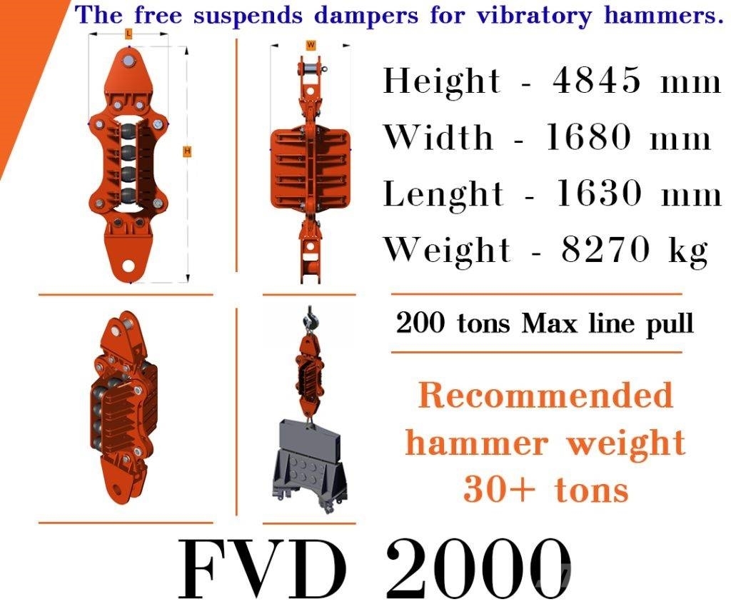  Finaros FVD 2000 مطارق دق خوازيق هيدروليكية