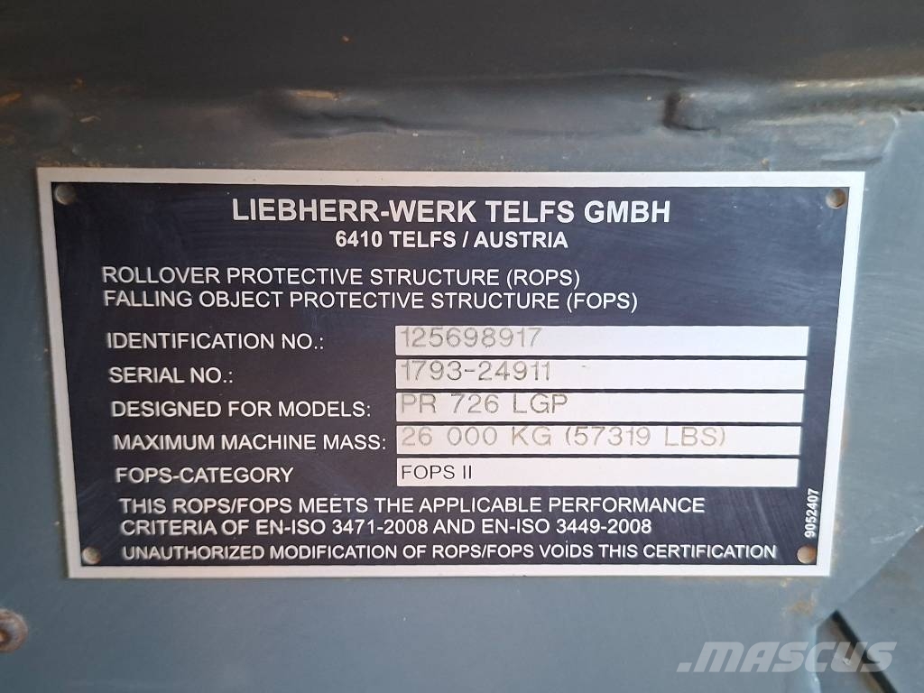 Liebherr PR726 LGP Bulldozer på larvebånd