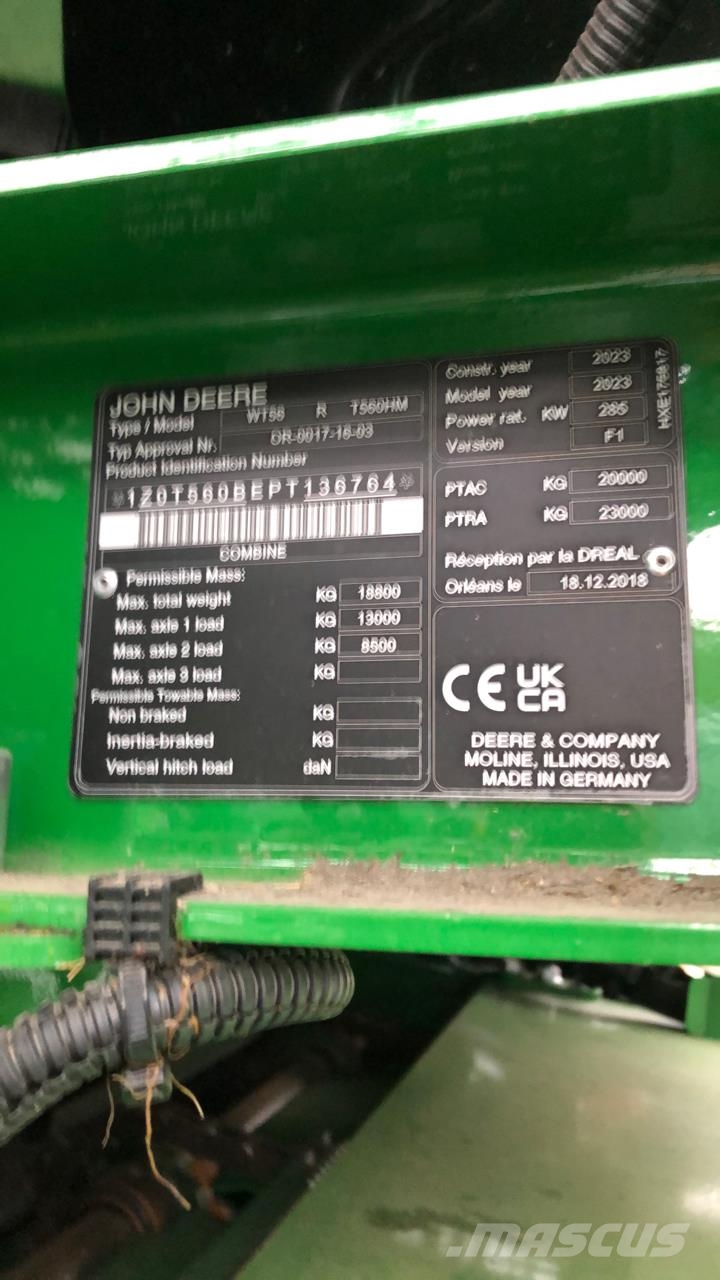 John Deere T560 HM Teraviljakombainid