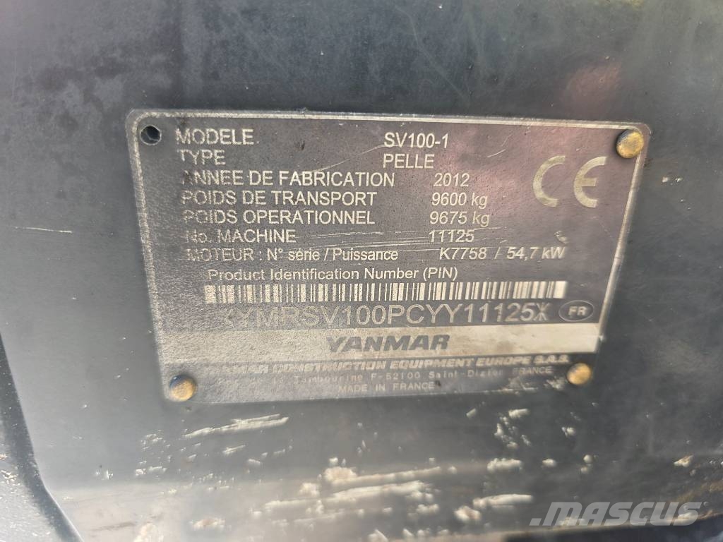 Yanmar SV 100-1 Excavadoras 7t - 12t