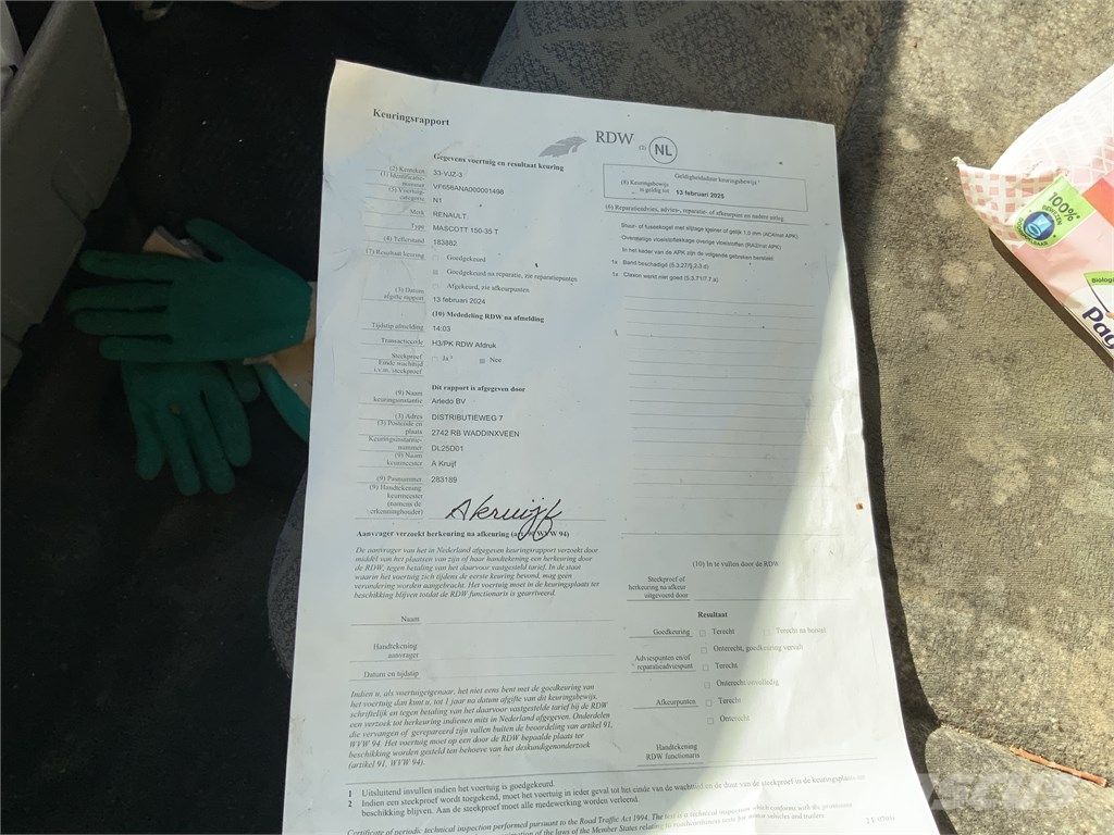 Renault Mascott 150.35 Platformas/izkraušana no sāniem