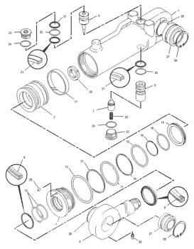 CAT - garnituri - 1259700 , 125-9700 Hydraulics