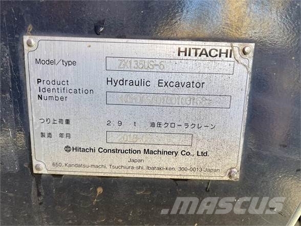 Hitachi ZX135US-6 Escavadeiras de esteiras
