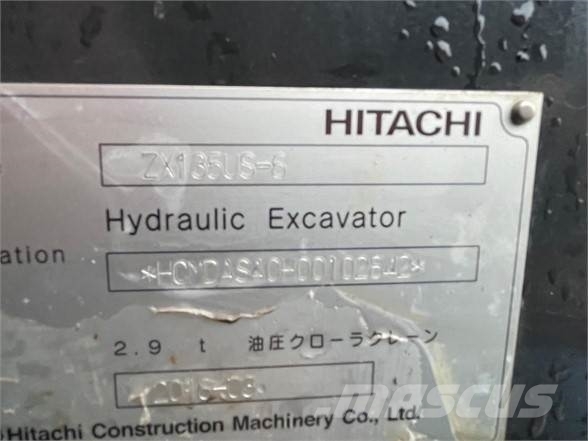 Hitachi ZX135US-6 Escavadeiras de esteiras