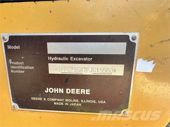 John Deere 75G Гусеничные экскаваторы