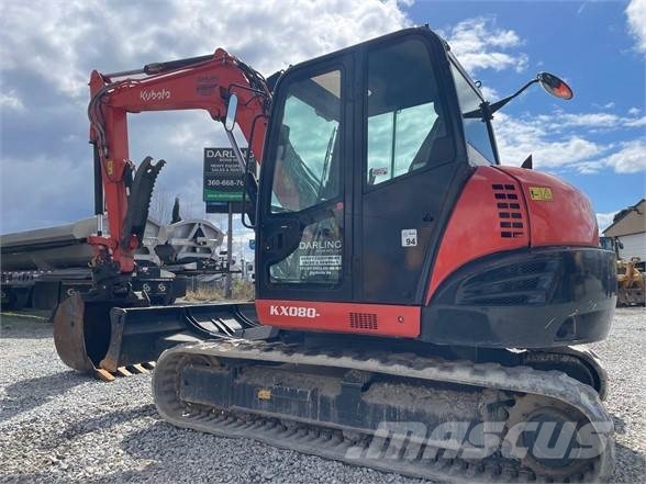 Kubota KX080-4 Roomikekskavaatorid