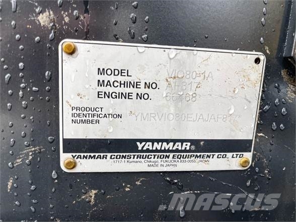Yanmar VIO80-1A Εκσκαφείς με ερπύστριες
