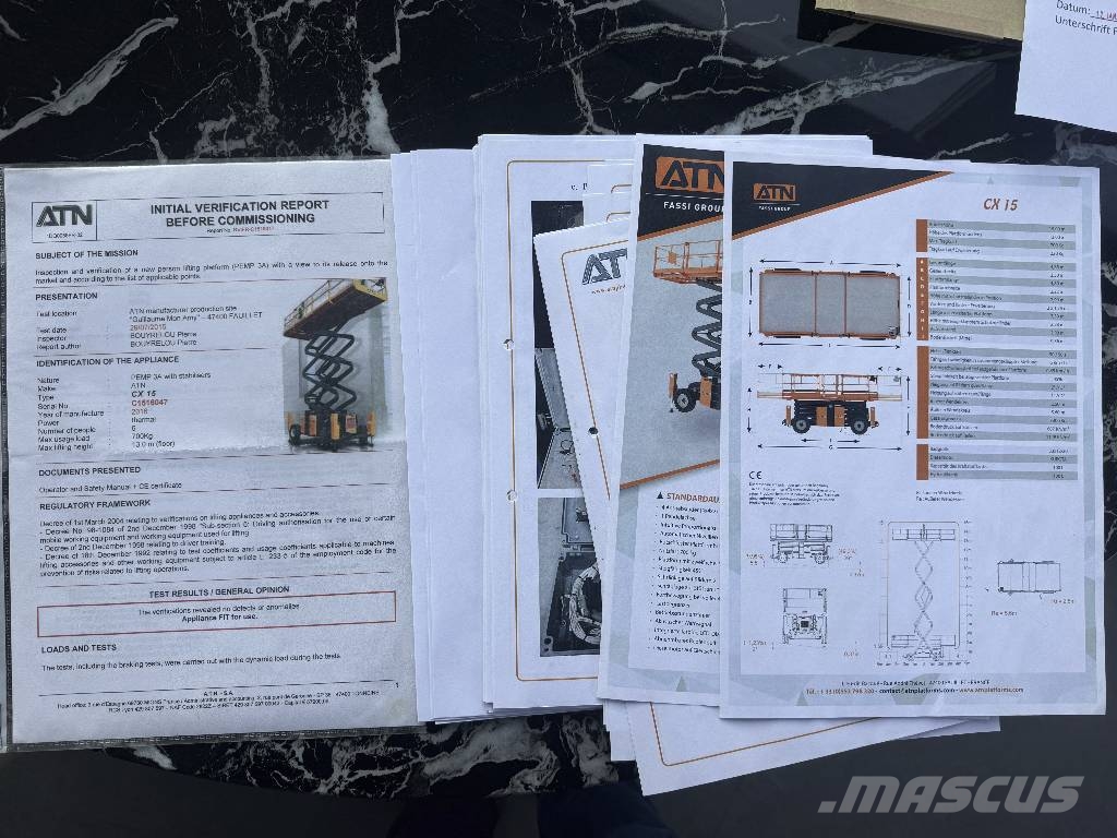 ATN CX 15 Allrad 4x4 Diesel رافعات مقصية الشكل
