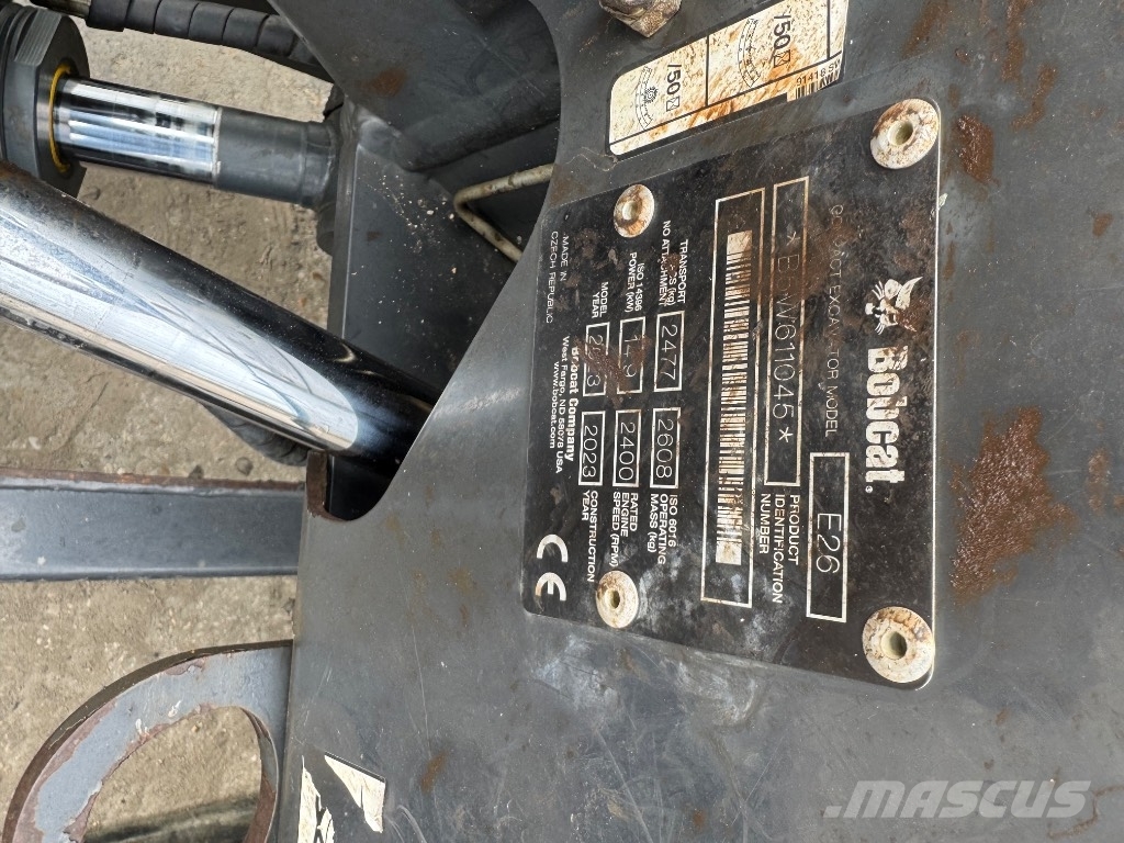Bobcat E26 *RESERVED/RESERVEE حفارات صغيرة أقل من 7 طن (حفارات صغيرة)