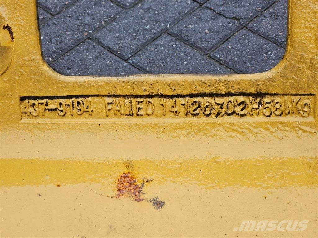CAT 907M-437-9194-Counterweight/Heckgewicht Šasije I ovjese