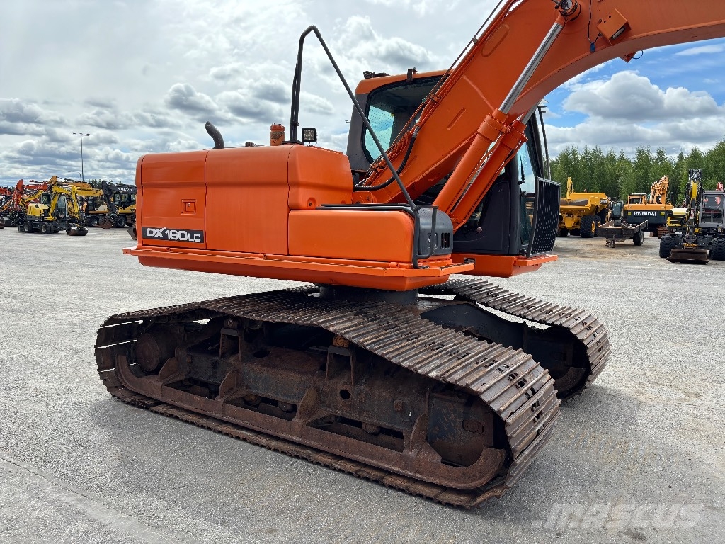 Doosan DX 160 LC / Metsämalli, Kallistaja, Rasvari Raupenbagger