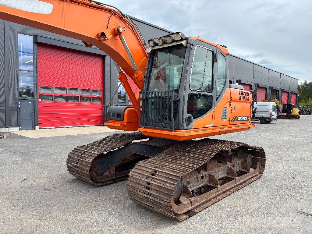 Doosan DX 160 LC / Metsämalli, Kallistaja, Rasvari Raupenbagger