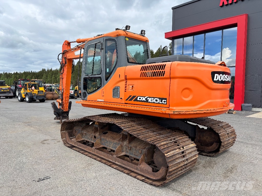 Doosan DX 160 LC / Metsämalli, Kallistaja, Rasvari Raupenbagger