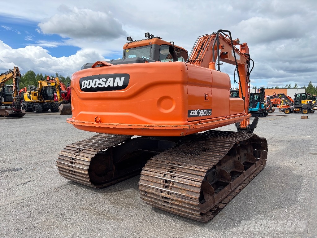 Doosan DX 160 LC / Metsämalli, Kallistaja, Rasvari Raupenbagger