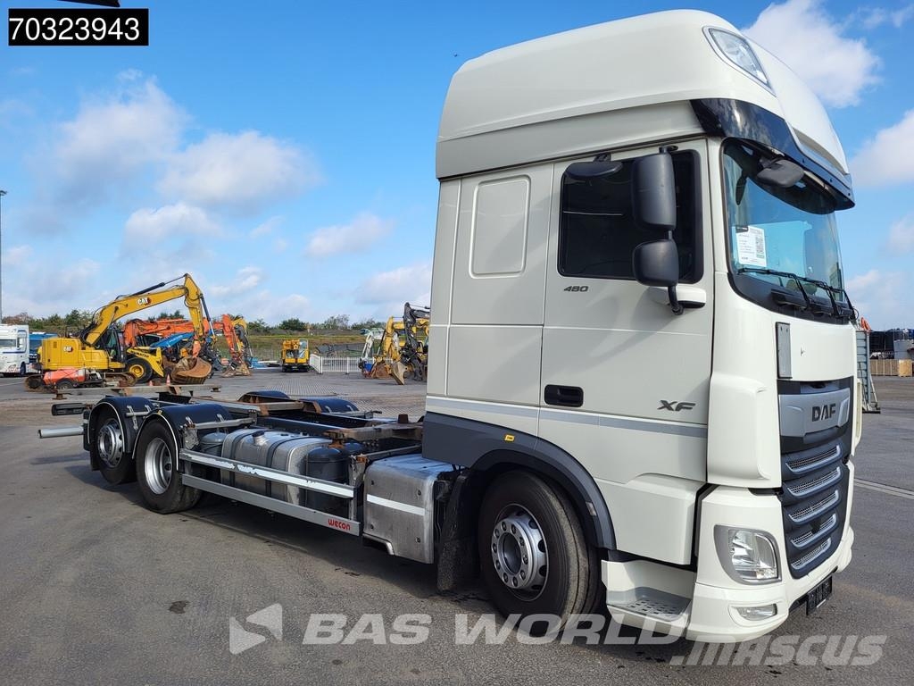 DAF XF 480 6X2 SSC Full Air Automatic Euro 6 Lanový nosič kontejnerů