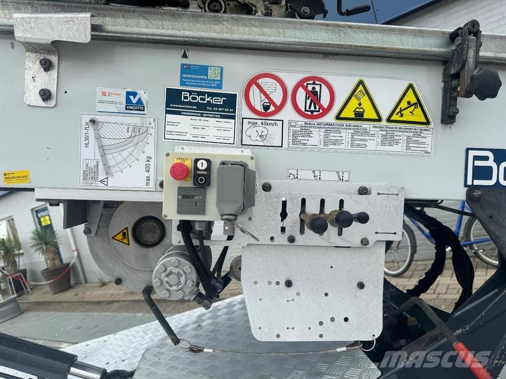 Iveco Daily 35-120 EURO 6 + Lift 30m BÖCKER - 400kg Plataformas sobre camión