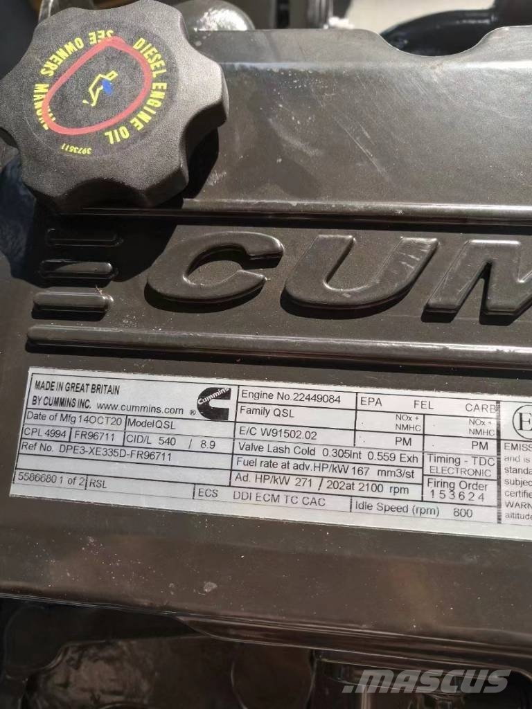 Dummins QSX15-C535 construction machinery motor Motorer