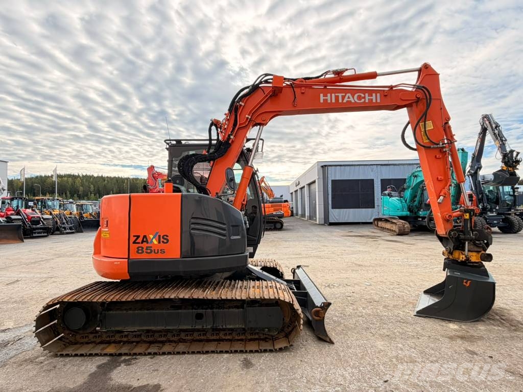 Hitachi ZX 85 US-5 A 800mm telat Väikeekskavaatorid 7t-12t