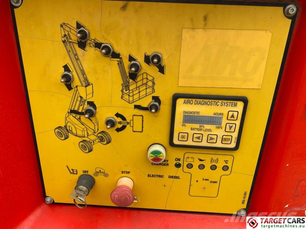 Airo A15JE Articulated Electric Boom Work Lift 1500cm Zelfrijdende knikarm hoogwerker