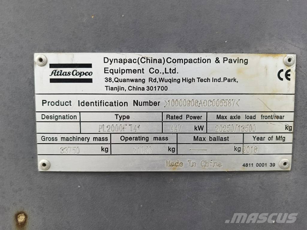 Dynapac PL2000F Others