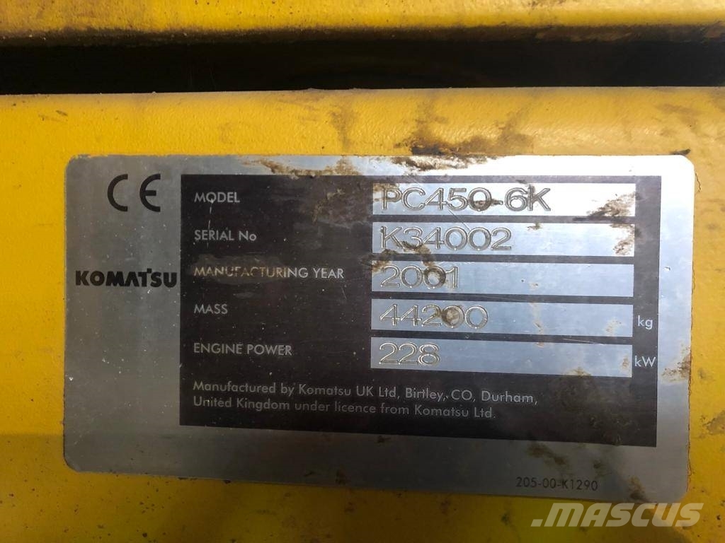 Komatsu PC450LC Crawler excavators