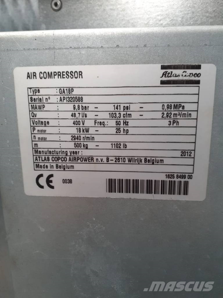 Atlas Copco GA 18 FF PLUS Kompressoren